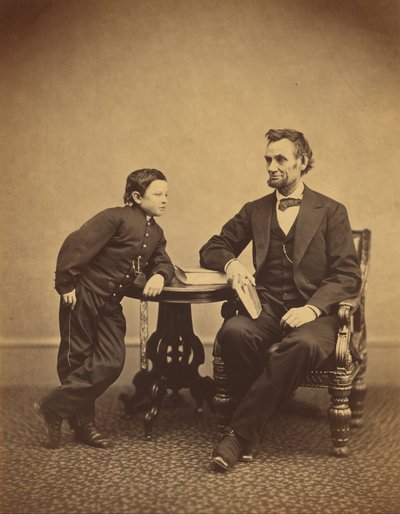 Abraham Lincoln und sein zweiter Sohn Thomas von Alexander Gardner